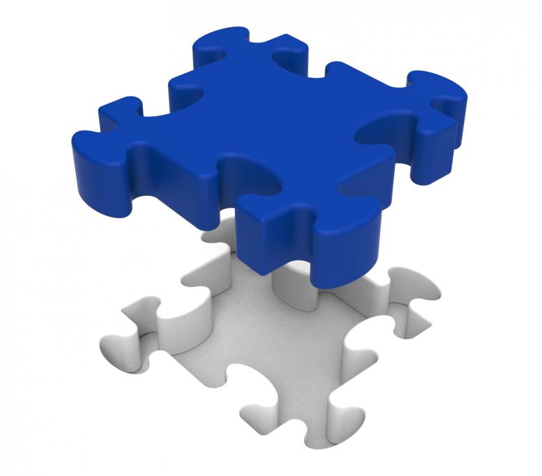 Free stock image of Jigsaw Piece Shows Simple Isolated Challenge created by Stuart Miles