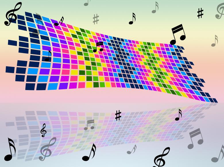 Free stock image of Notes Color Indicates Sound Track And Artwork created by Stuart Miles