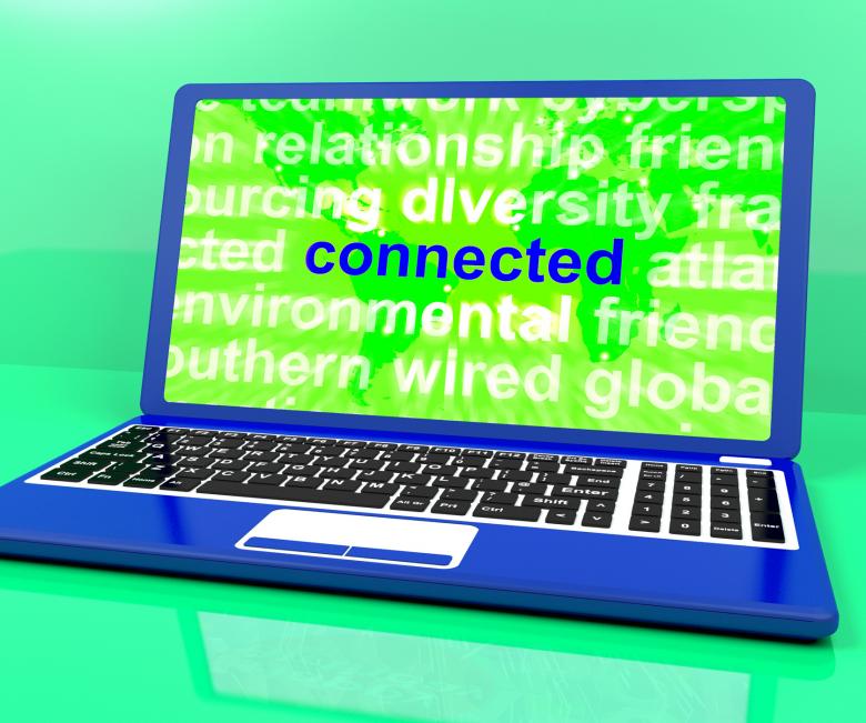 Free stock image of Connected Definition On Laptop Shows Online created by Stuart Miles