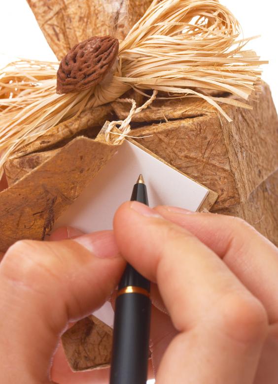 Free stock image of Writing A Message On A Gift Tag created by Stuart Miles