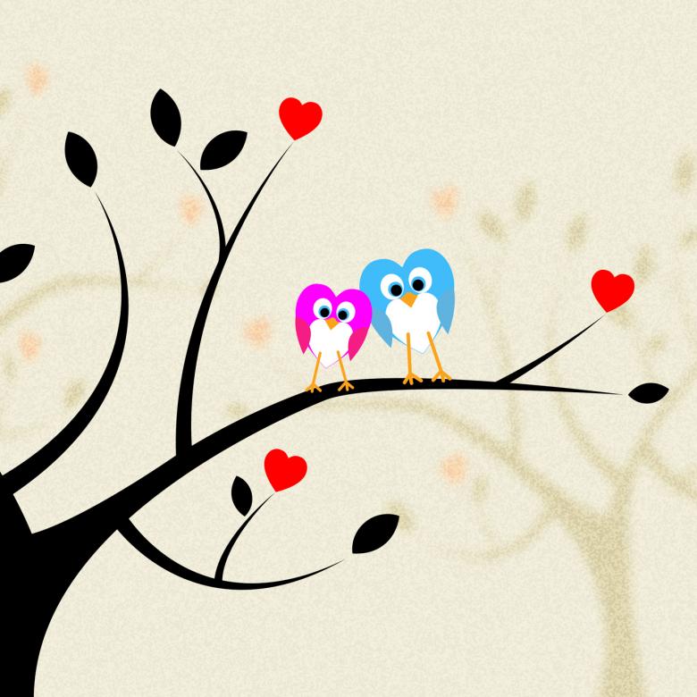 Free stock image of Tree Owls Indicates Heart Shapes And Branch created by Stuart Miles