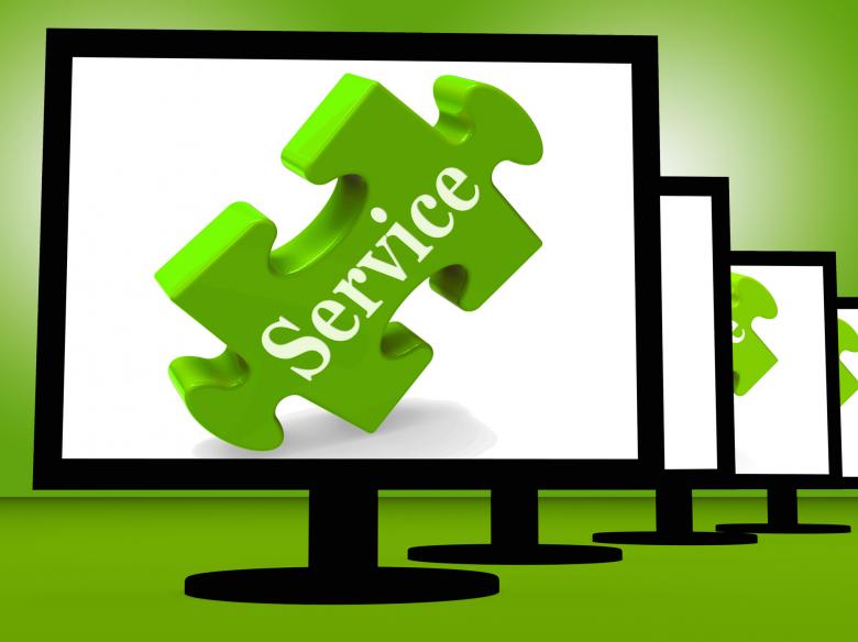 Free stock image of Service On Monitors Showing Community Service created by Stuart Miles