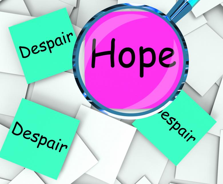 Free stock image of Hope Despair Post-It Papers Show Wishing Or Desperate created by Stuart Miles