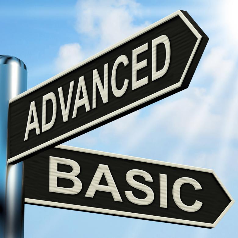 Free stock image of Advanced Basic Signpost Shows Product Versions And Prices created by Stuart Miles