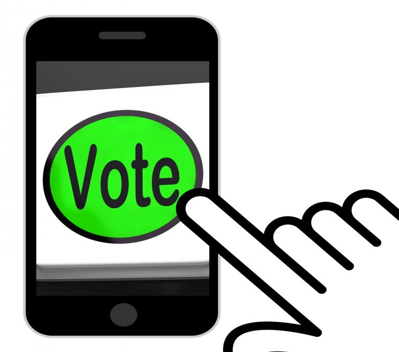 Free stock image of Vote Button Displays Options Voting Or Choice created by Stuart Miles