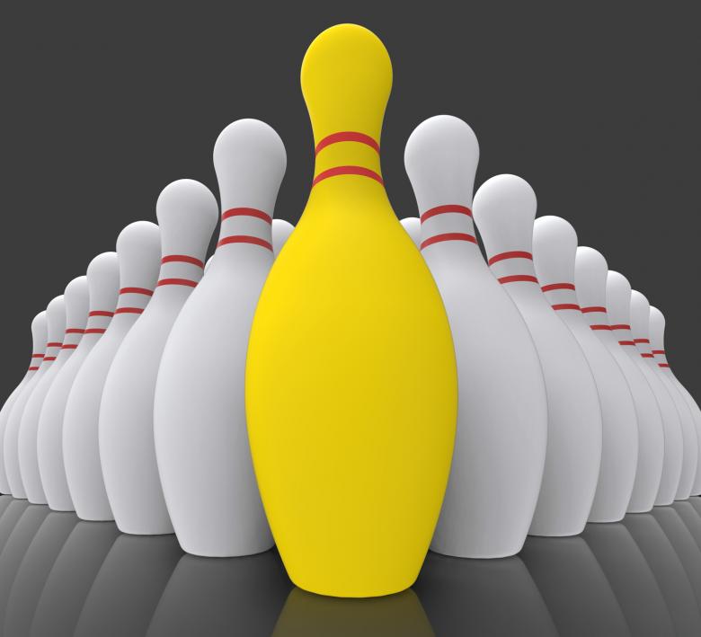 Free stock image of Vision Bowling Skittles Showing Achieving created by Stuart Miles