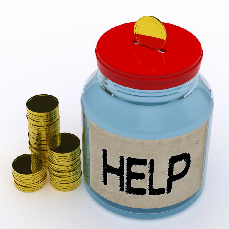 Free stock image of Help Jar Means Financial Aid Or Assistance created by Stuart Miles