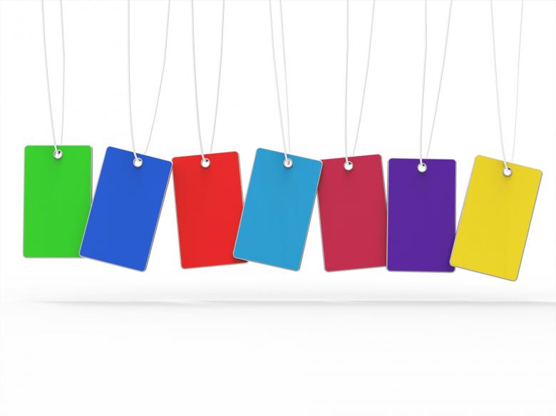 Free stock image of Copyspace 7 Means Tag Colors And Blank created by Stuart Miles