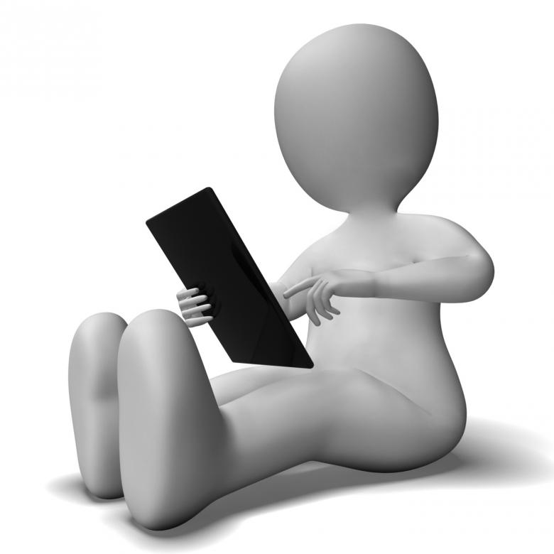 Free stock image of Ipad Or Tablet Pc Being Used By 3d Character created by Stuart Miles