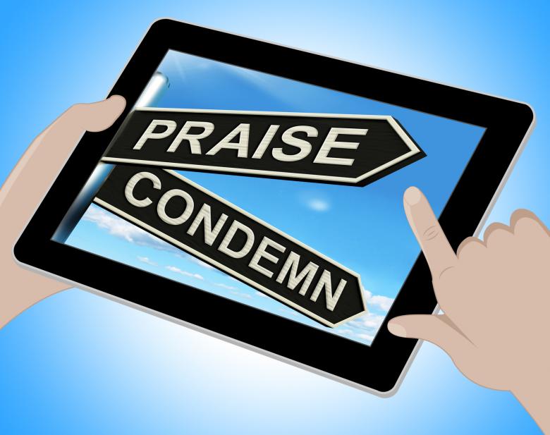Free stock image of Praise Condemn Tablet Shows Approval Or Disapproval created by Stuart Miles