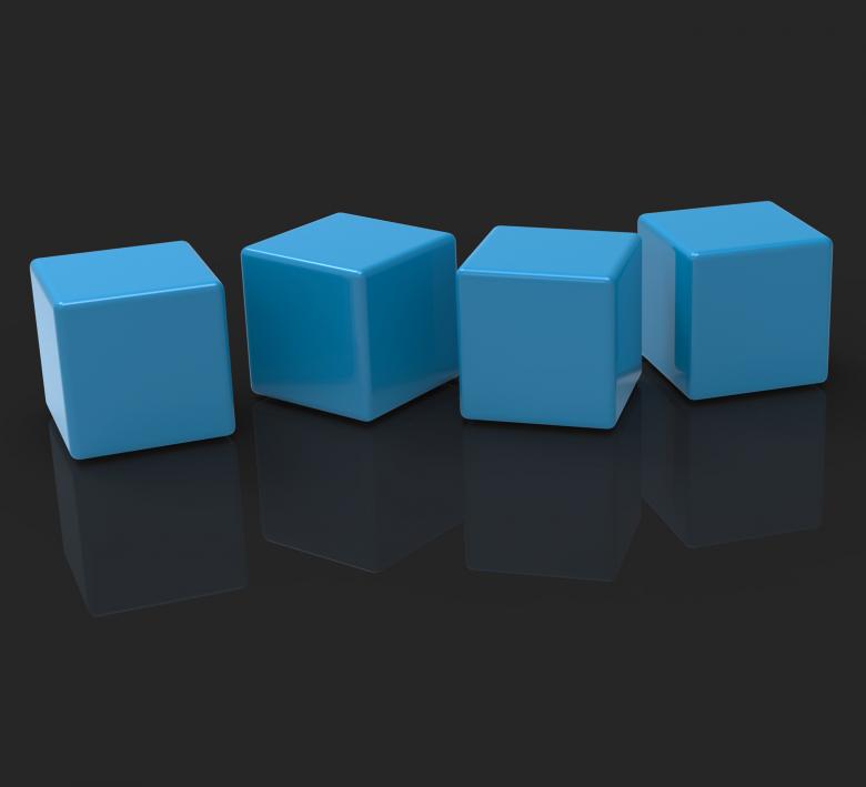 Free stock image of Four Blank Blocks Shows Copyspace For 4 Letter Word created by Stuart Miles