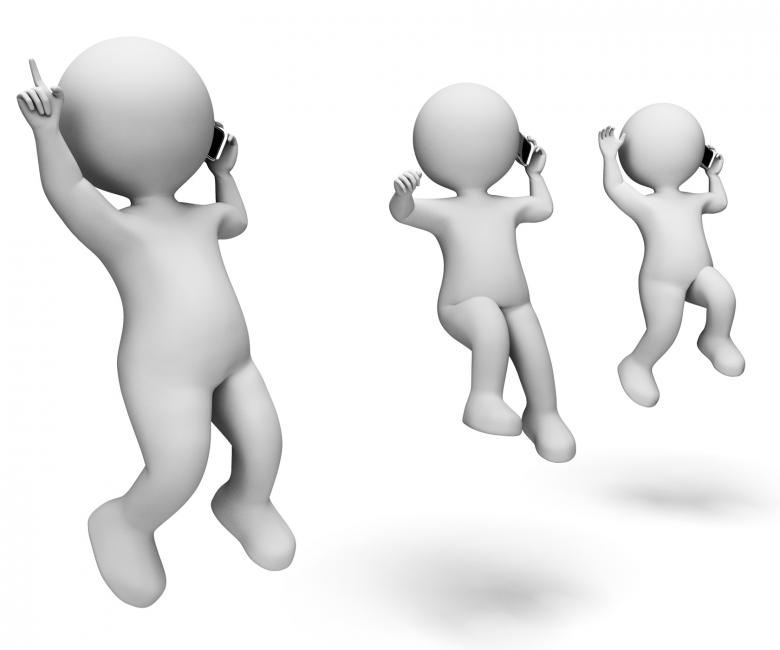 Free stock image of Celebrate Jump Indicates Fun Jumping And Happy 3d Rendering created by Stuart Miles