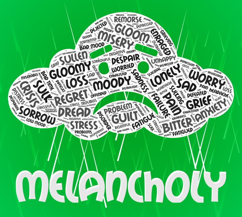 Free stock image of Melancholy Word Means Low Spirits And Dejected created by Stuart Miles