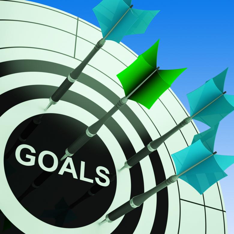 Free stock image of Goals On Dartboard Showing Future Plans created by Stuart Miles