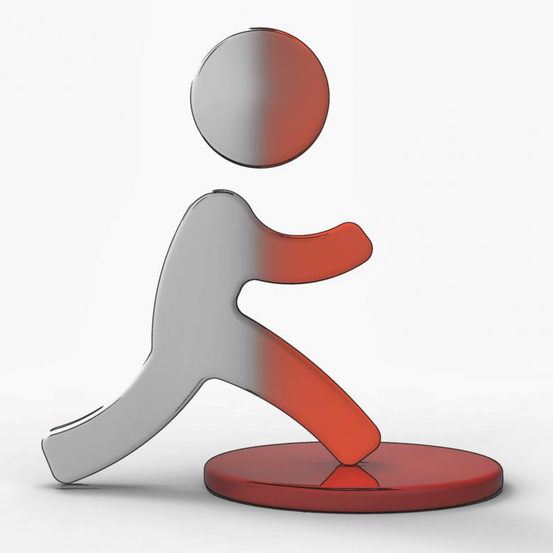 Free stock image of Step Online Button Character Means Growing Change Progress created by Stuart Miles