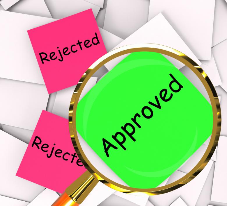 Free stock image of Approved Rejected Post-It Papers Show Passed Or Denied created by Stuart Miles