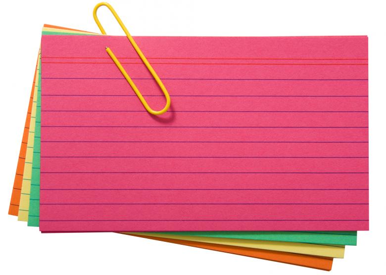 Free stock image of Different Colored Blank Index Cards created by Stuart Miles