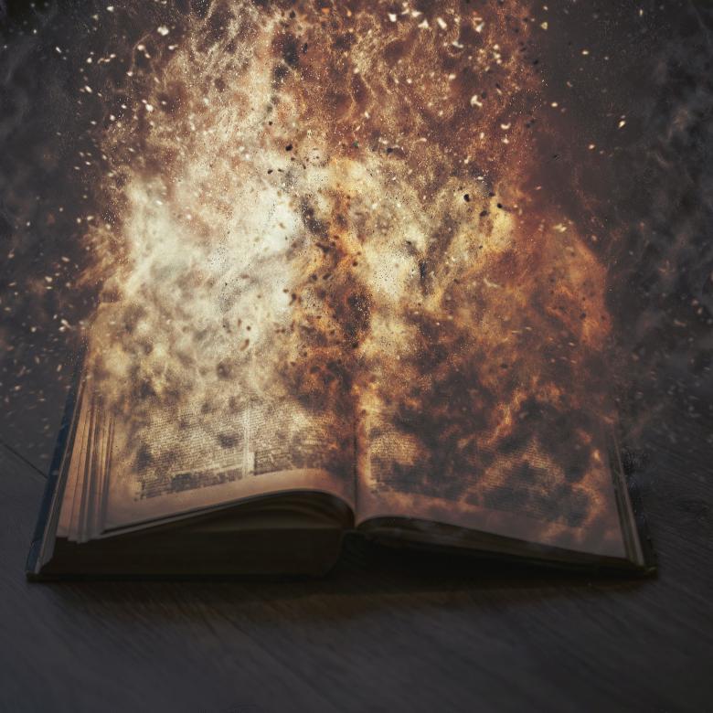 Free stock image of Burning Book created by Pixabay