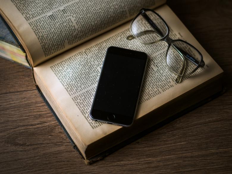 Free stock image of Old Book and Mobile created by Pixabay