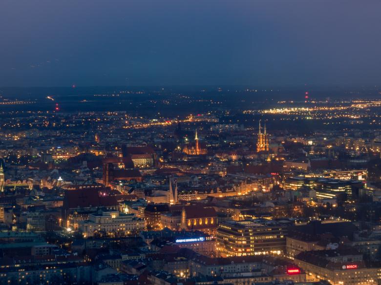 Free stock image of City at Night created by Pixabay