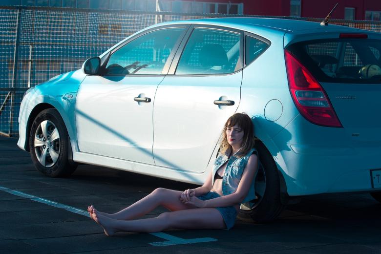 Free stock image of Girl with Car created by Pixabay