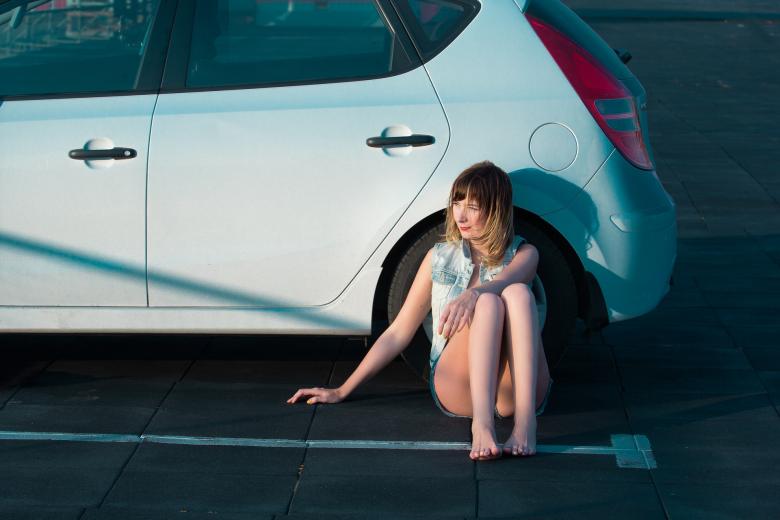 Free stock image of Girl with a Car created by Pixabay