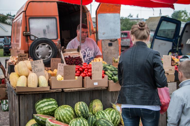 Free stock image of Fruit stand created by Janis Urtans