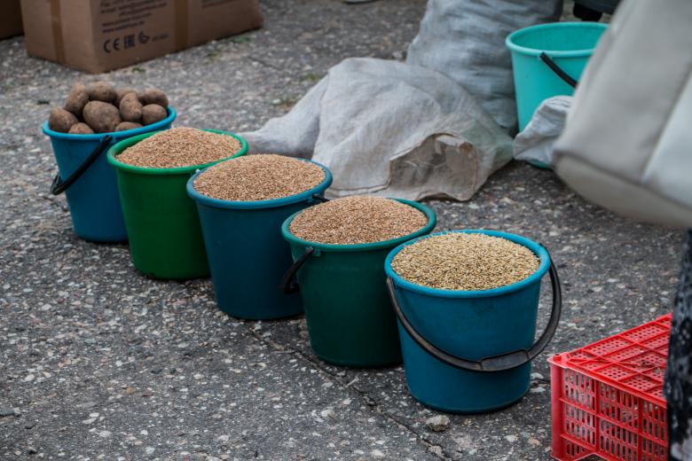 Free stock image of Buckets of Grains created by Janis Urtans