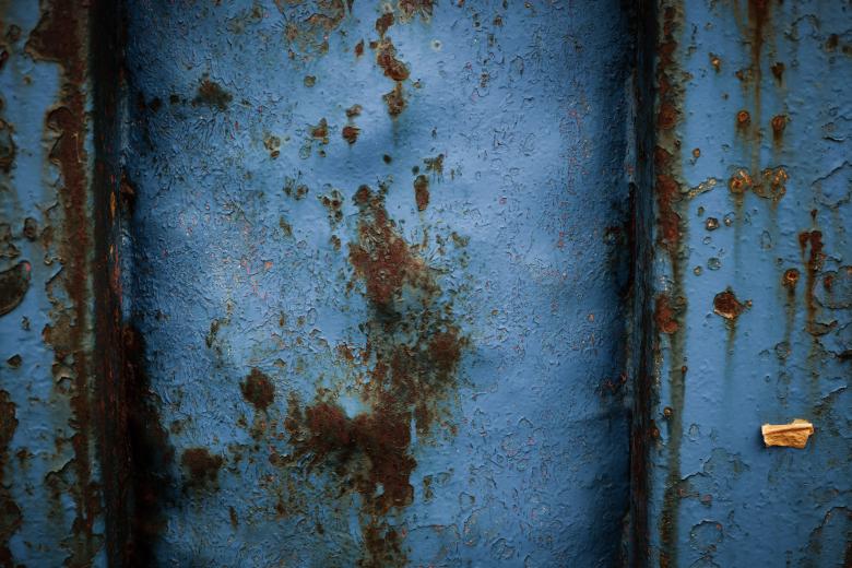 Free stock image of Blue Rusted Metal Texture created by Free Texture Friday