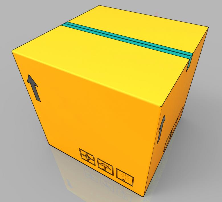 Free stock image of Blank Delivery Box Shows Copy space For Message created by Stuart Miles