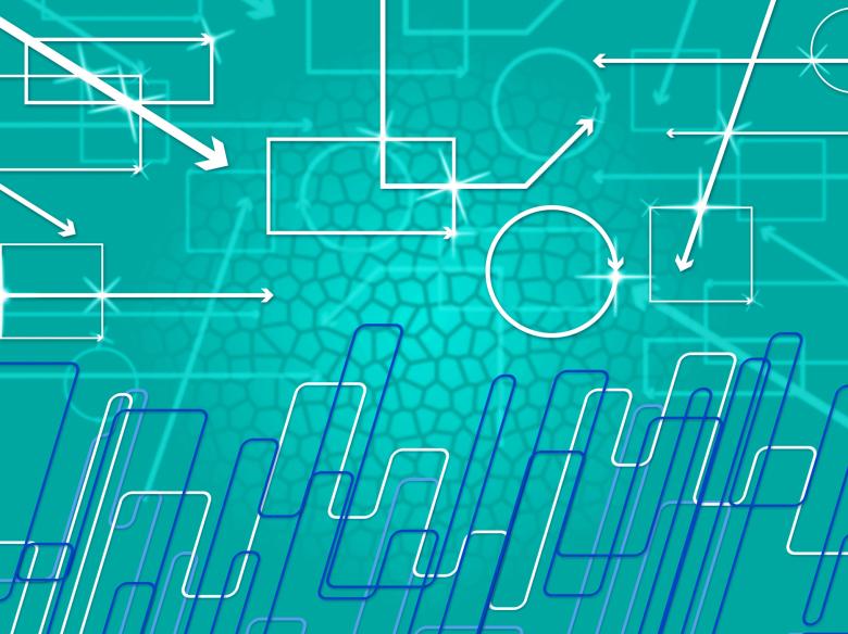 Free stock image of Blue Shapes Background Shows Geometry And Rectangular Lines created by Stuart Miles