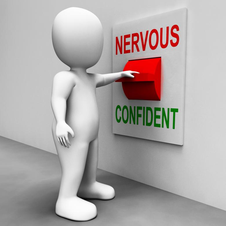 Free stock image of Nervous Confident Switch Shows Nerves Or Confidence created by Stuart Miles