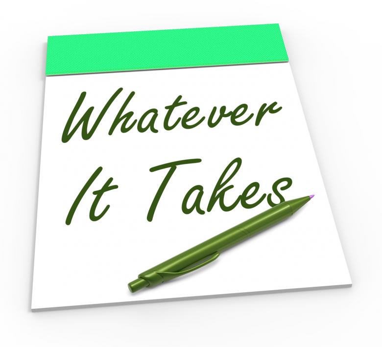 Free stock image of Whatever It Takes Notepad Shows Determination And Dedication created by Stuart Miles