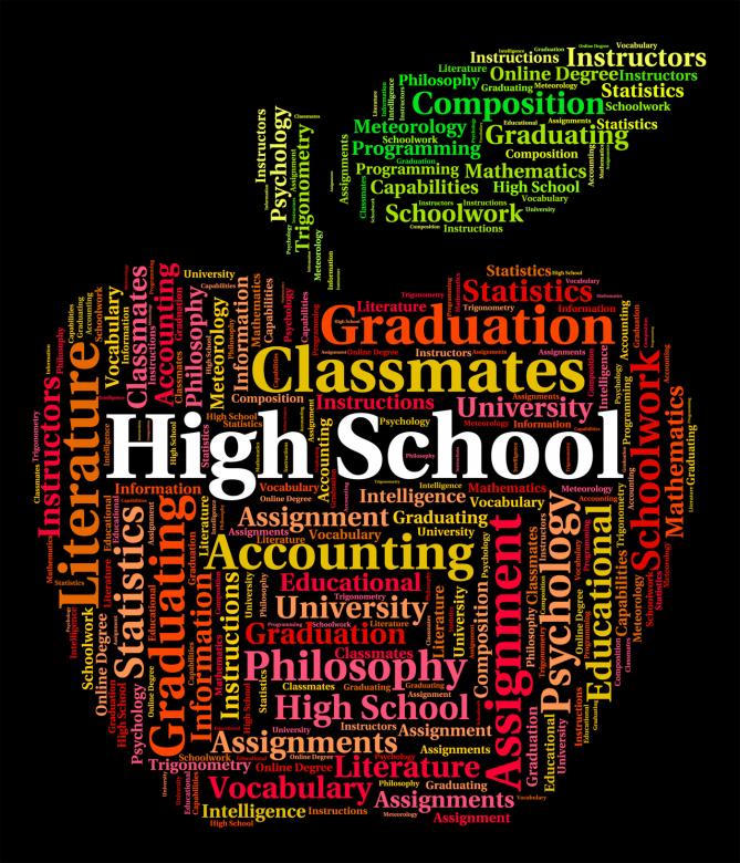 Free stock image of High School Indicates Colleges Word And Text created by Stuart Miles