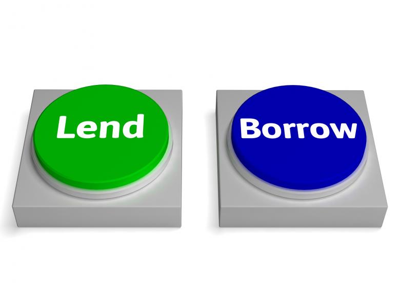 Free stock image of Lend Borrow Buttons Show Lending Or Borrowing created by Stuart Miles