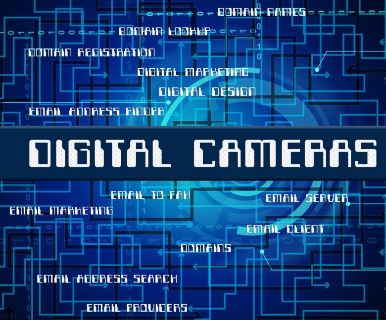 Free stock image of Digital Cameras Indicates Technology Video And Words created by Stuart Miles