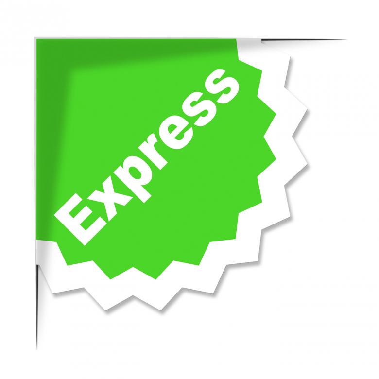 Free stock image of Express Delivery Label Shows High Speed And Courier created by Stuart Miles