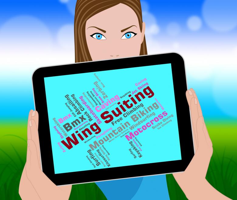 Free stock image of Wing Suiting Indicates Sky Divingsky Diver And Parachute created by Stuart Miles