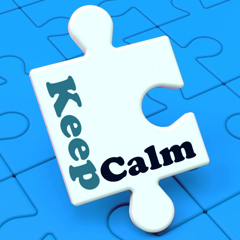 Free stock image of Keep Calm Puzzle Shows Calming Relax And Composed created by Stuart Miles