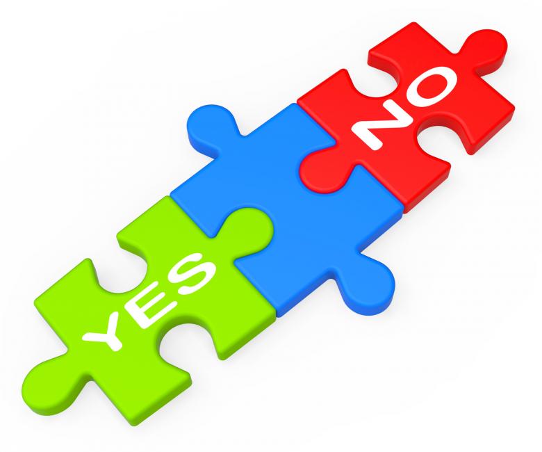 Free stock image of Yes No Shows Uncertainty And Decisions created by Stuart Miles