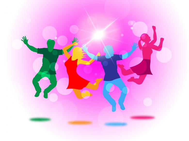 Free stock image of Glow Fun Indicates Light Burst And Jump created by Stuart Miles