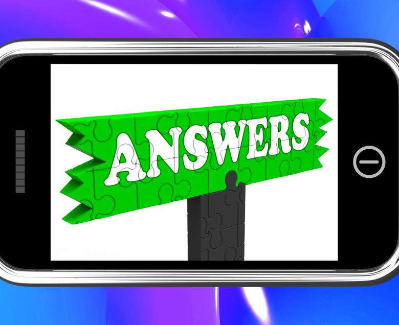 Free stock image of Answers Sign On Smartphone Shows Support created by Stuart Miles