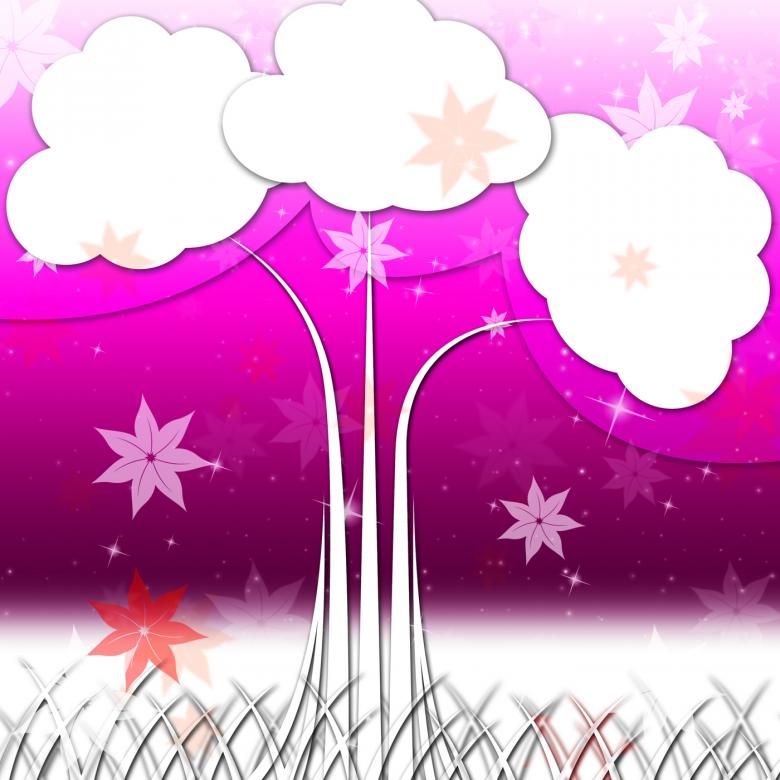 Free stock image of Tree Background Means Nature Outside And Flowers created by Stuart Miles