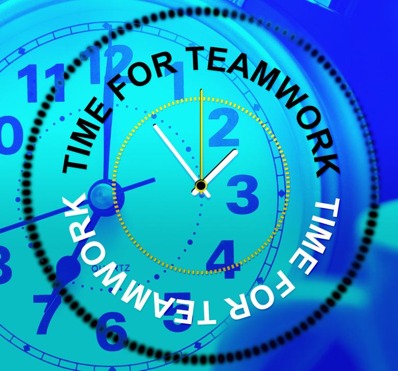 Free stock image of Time For Teamwork Means Cooperation Together And Teams created by Stuart Miles