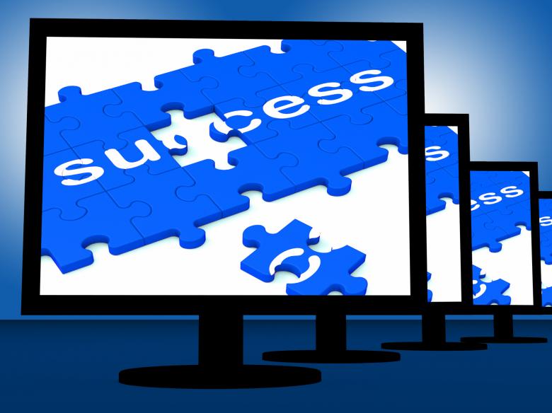 Free stock image of Success On Monitors Showing Progress created by Stuart Miles