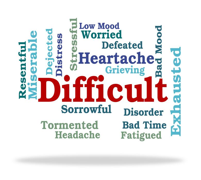 Free stock image of Difficult Word Indicates Fatiguing Tough And Punishing created by Stuart Miles