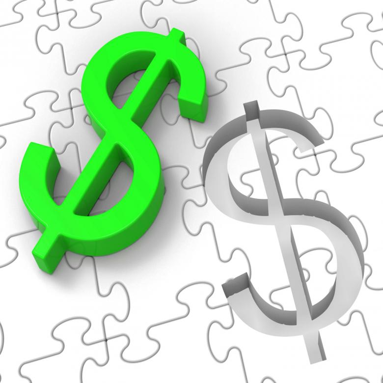 Free stock image of Dollar Puzzle Showing American Incomes created by Stuart Miles