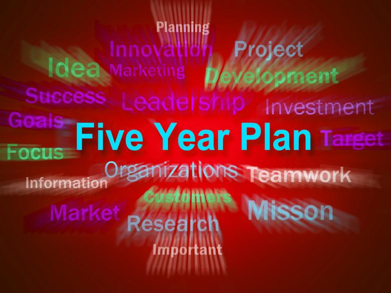 Free stock image of Five Year Plan Brainstorm Displays Strategy For Next 5 Years created by Stuart Miles