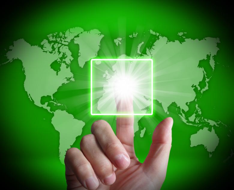 Free stock image of Hand Touch Touchscreen On World Map Shows Internet Web created by Stuart Miles