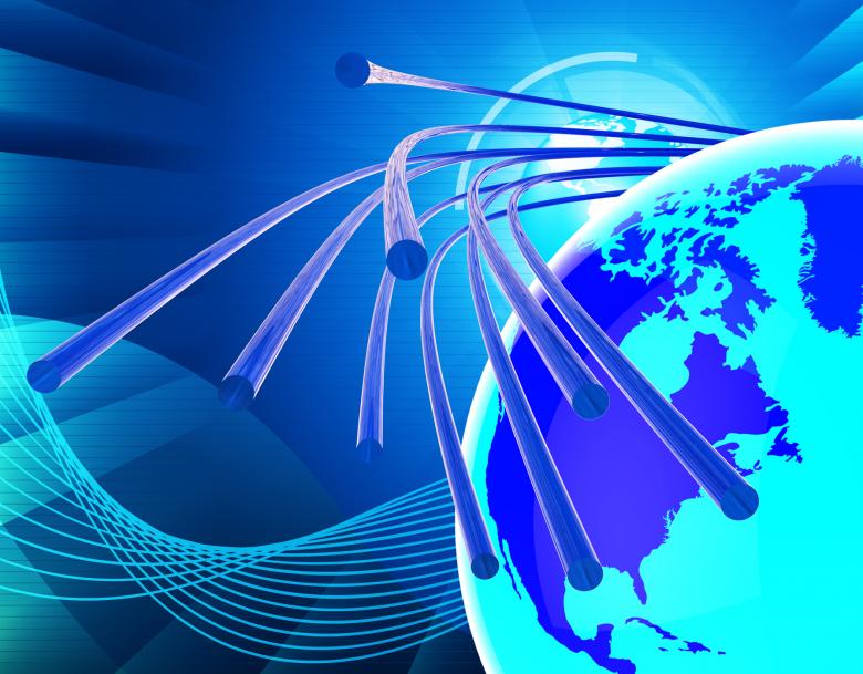 Free stock image of Optical Fiber Network Means World Wide Web And Communicating created by Stuart Miles
